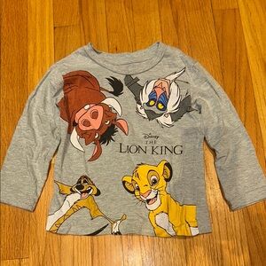 Disney The Lion King Long Sleeve Gray Shirt